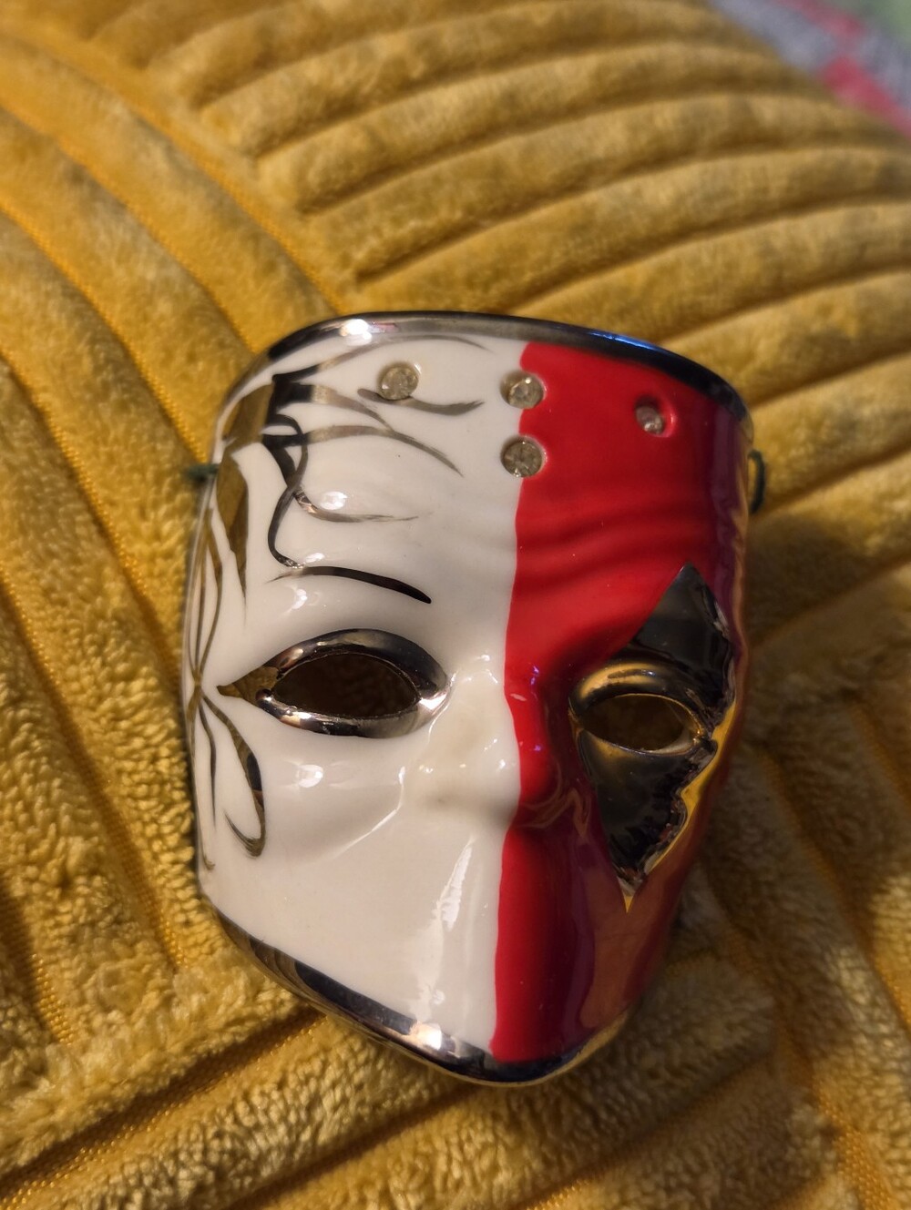 Vintage Mini Masquerade Mask Made In Italy